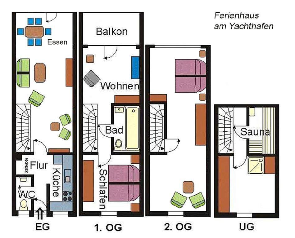Ferienhaus Suedblick Am Yachthafen เบรเกอ ภายนอก รูปภาพ